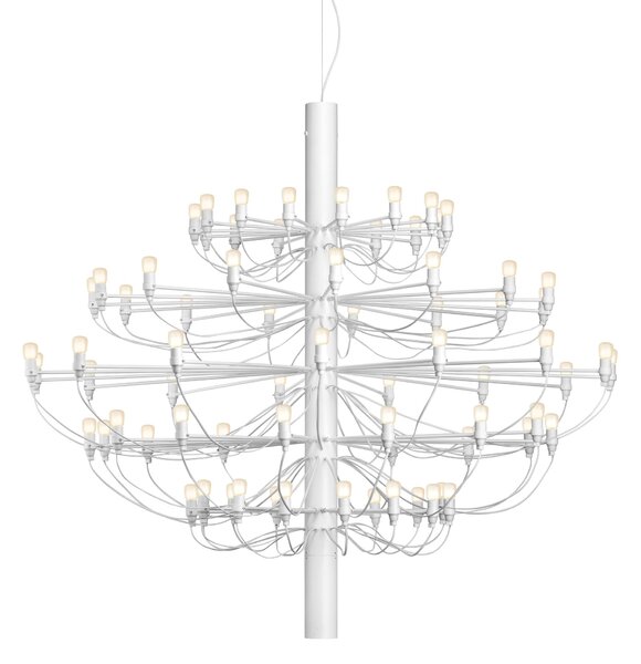 Flos A1551009 2097-75, luxusní matně bílý lustr, 75x15W E14 mléčná, prům. 141cm, výška 130cm