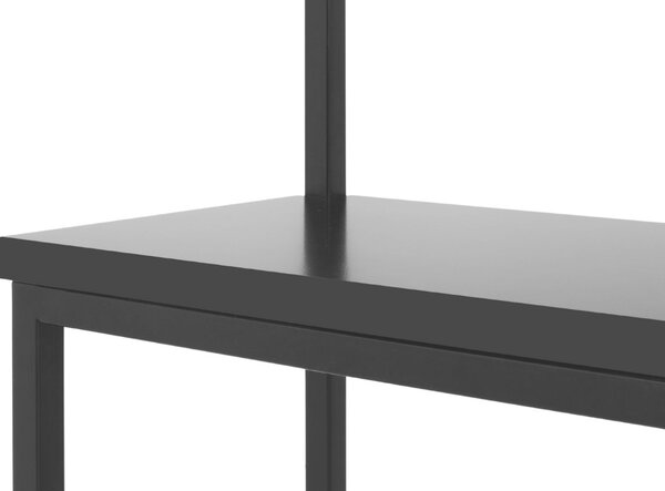 Nordic Design Černý věšák s lavicí Nek 120 cm