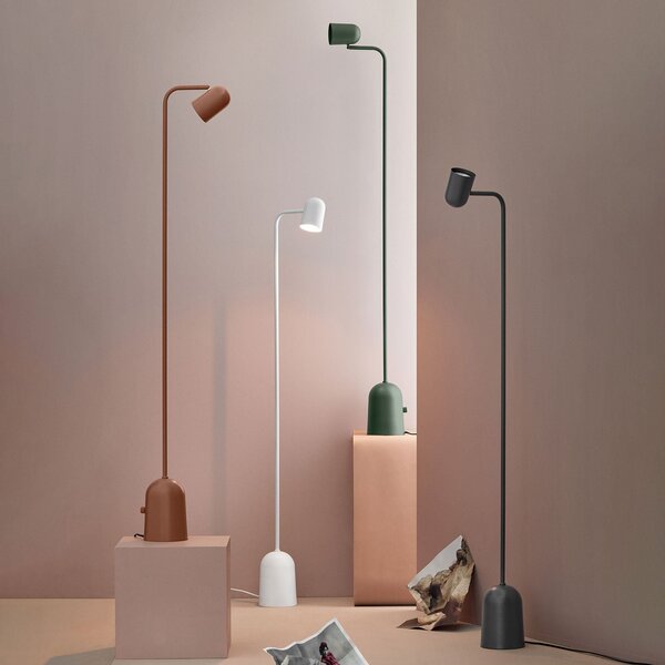 Stojací Lampa Northern, Buddy floor, stmívatelné, Bílá, Obývací pokoj, Kov, Skandinávský