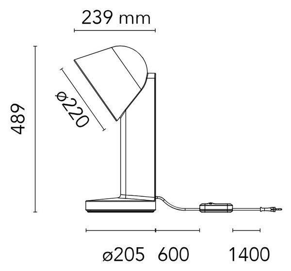 Flos F1634039 Céramique Down, zelená keramická lampa se stmívačem, 1x8W E27, výška 48,9cm