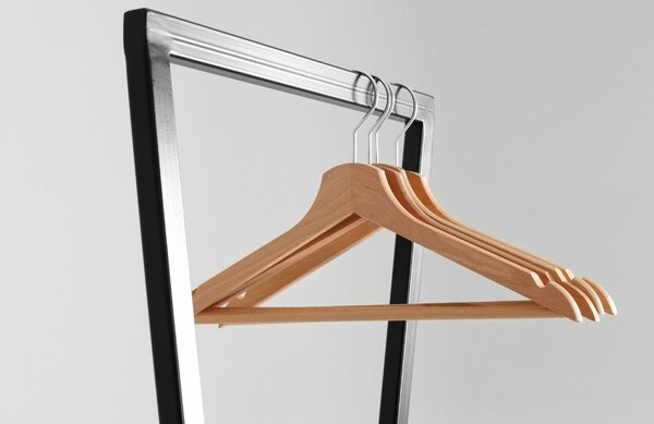 Nordic Design Černý kovový věšák Pablo 50 cm