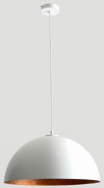 Nordic Design Bílo měděné závěsné světlo Darly 50 cm