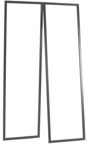Nordic Design Černý kovový věšák Rasmus 173 x 100 cm
