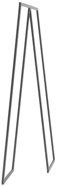 Nordic Design Černý kovový věšák Rasmus 173 x 100 cm