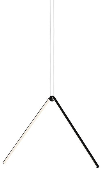 Flos F0414030 Arrangements Broken Line, černý prvek k sestavení svítidla 32W 2700K, výška 69cm