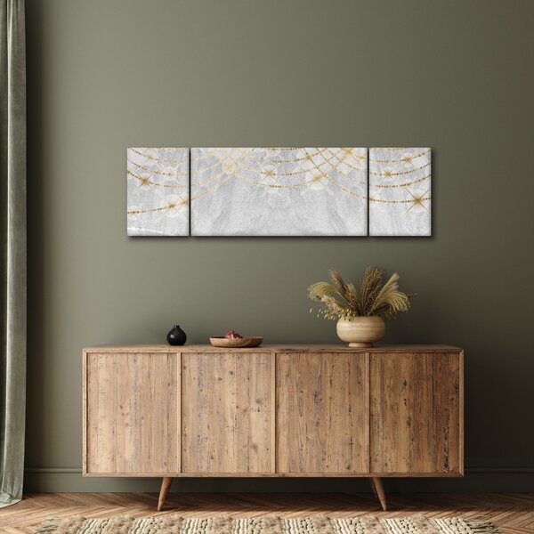 Obraz - Beton s designem (170x50 cm)