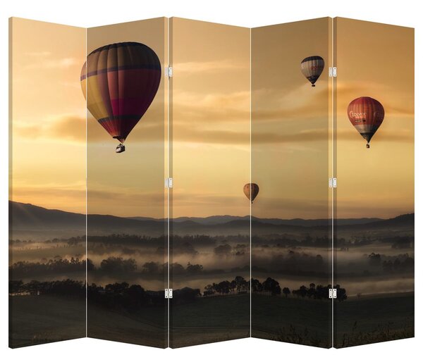 Paraván - Létající balóny (210x170 cm)