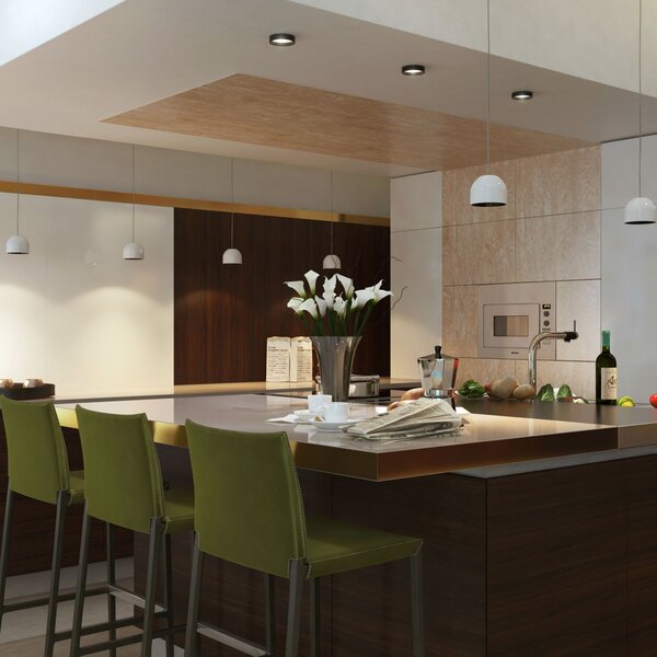 Flos F9560009 Wan S, designové závěsné svítidlo, 1x33W, bílá, černý + zelený kroužek, bílé sklo, prům.11,5cm