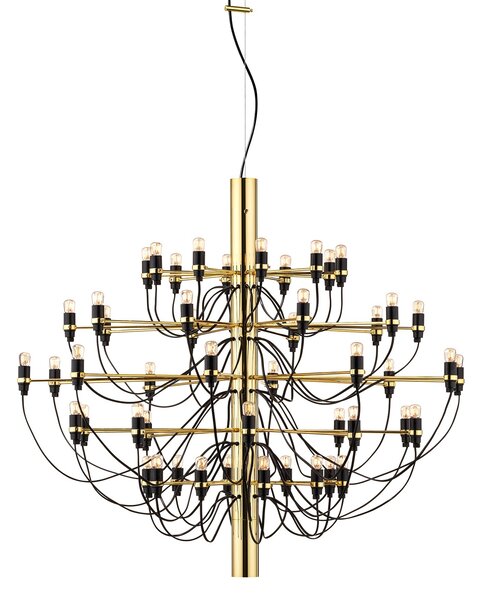 Flos A1502059 2097-50, luxusní mosazný lustr, 50x15W E14 čirá, prům. 100cm, výška 88cm