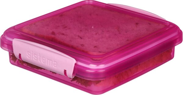 Sistema Svačinový box na toast Lunch Sandwich 450 ml, růžová