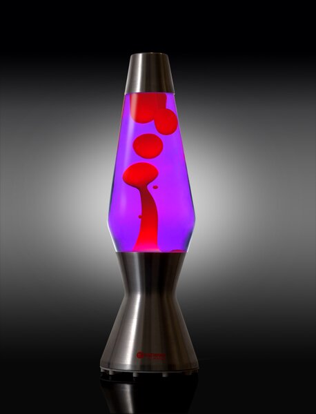 Mathmos Astro, originální lávová lampa, 1x35W, fialová s červenou lávou, 43cm