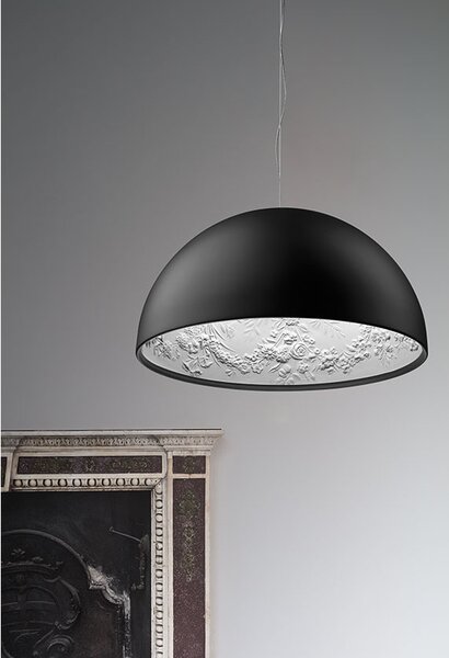 Flos F0002047 Skygarden S2, matně hnědé závěsné svítidlo s vnitřním štukem, 1x205W E27, prům. 90cm