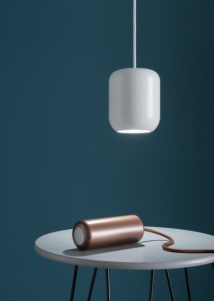 Axolight Urban P, bílé závěsné svítidlo, 20W LED 3000K stmívatelné, výška 16cm
