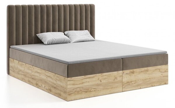 MD Kontinentální Boxspring postel CAMILA 140x200 výběr z barev KRONOS_28