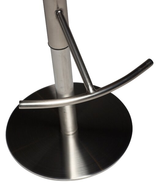 ​​​​​Dan-Form Hnědá kožená barová židle DAN-FORM Flair 50-75 cm