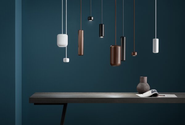 Axolight Urban P, bílé závěsné svítidlo, 20W LED 3000K stmívatelné, výška 16cm