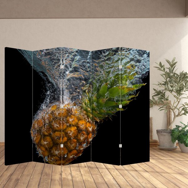 Paraván - Ananas ve vodě (210x170 cm)