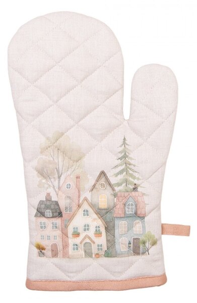 Kuchyňská chňapka se srdcem a domečky Home Sweet Home – 18x30 cm