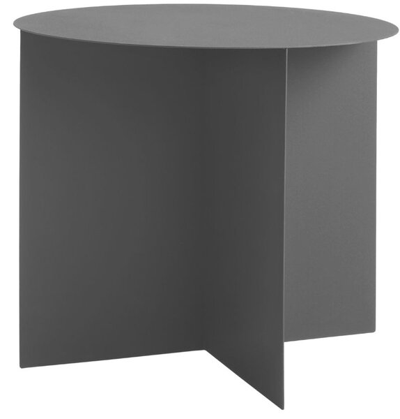 Nordic Design Černý kovový konferenční stolek Elion Ø 50 cm