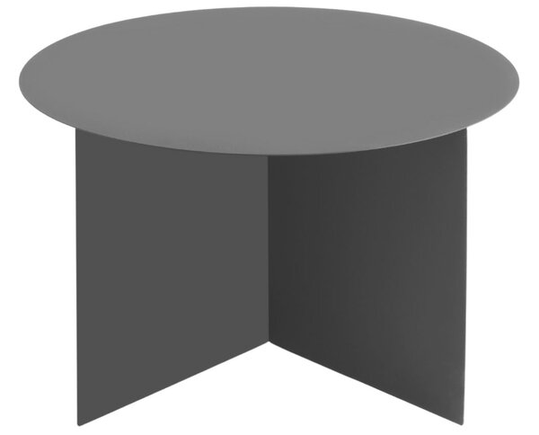 Nordic Design Černý kovový konferenční stolek Elion Ø 70 cm