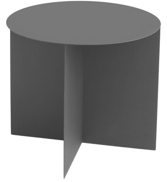 Nordic Design Černý kovový konferenční stolek Elion Ø 50 cm