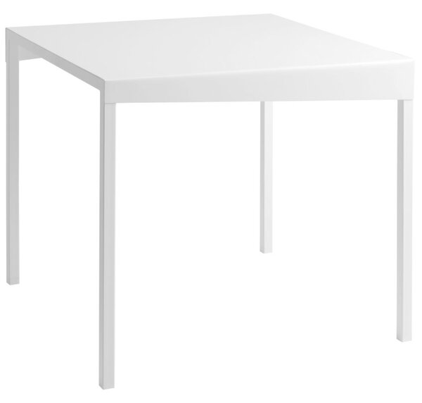 Nordic Design Bílý kovový jídelní stůl Narvik 80 cm