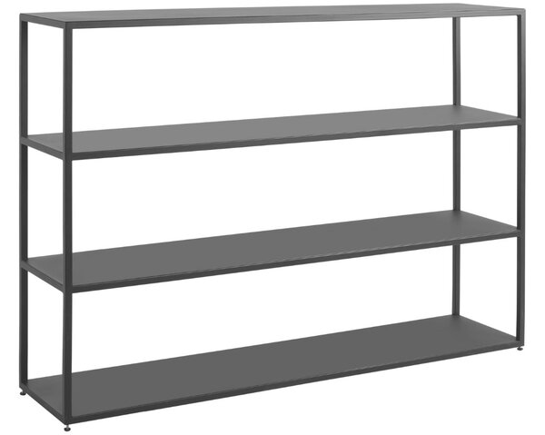 Nordic Design Černý kovový regál Hypper 150 x 110 cm