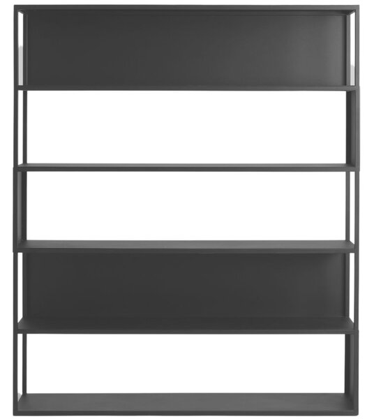 Nordic Design Černý kovový regál Hypper II 150 x 180 cm