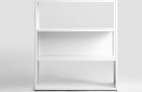 Nordic Design Bílý kovový regál Hypper II 100 x110 cm