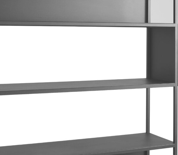 Nordic Design Černý kovový regál Hypper II 150 x 180 cm