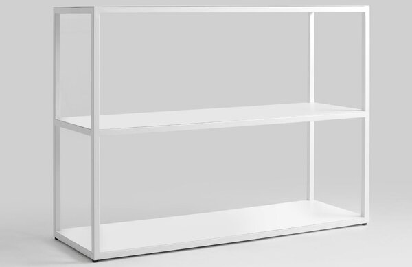 Nordic Design Bílý kovový regál Hypper 100 x 75 cm