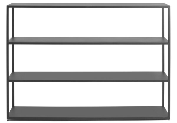 Nordic Design Černý kovový regál Hypper 150 x 110 cm