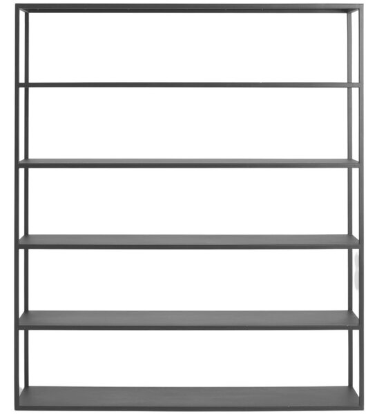 Nordic Design Černý kovový regál Hypper 150 x 180 cm