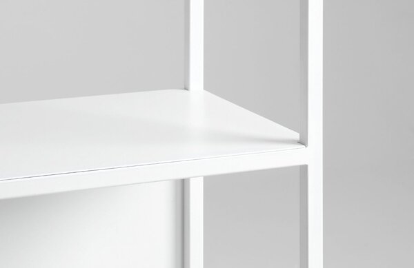 Nordic Design Bílý kovový regál Hypper II 100 x110 cm