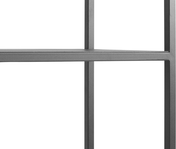 Nordic Design Černý kovový regál Hypper 150 x 110 cm