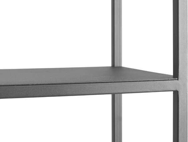 Nordic Design Černý kovový regál Hypper 150 x 180 cm