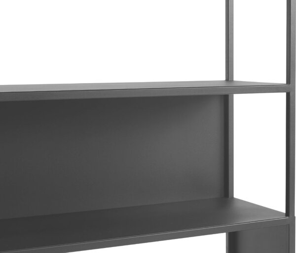 Nordic Design Černý kovový regál Hypper II 150 x 110 cm