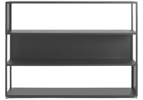 Nordic Design Černý kovový regál Hypper II 150 x 110 cm