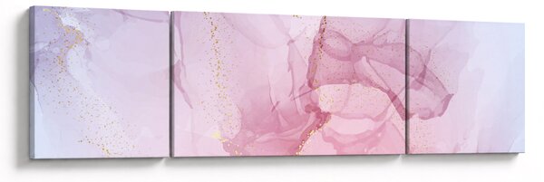 Obraz - Růžové skvrny (170x50 cm)