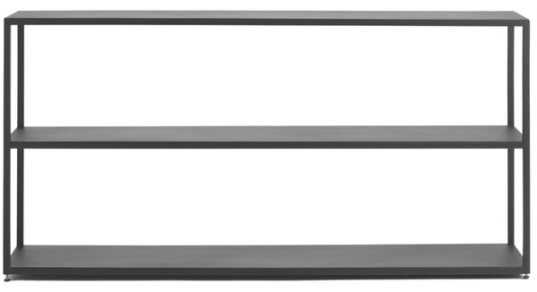 Nordic Design Černý kovový regál Hypper 150x75 cm