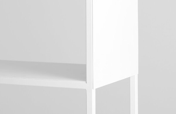 Nordic Design Bílý kovový regál Hypper II 100 x 180 cm