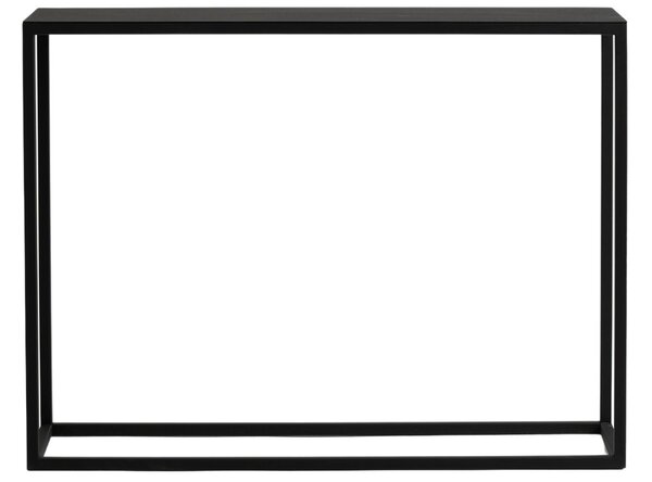 Nordic Design Černý kovový toaletní stolek Moreno 100 x 30 cm