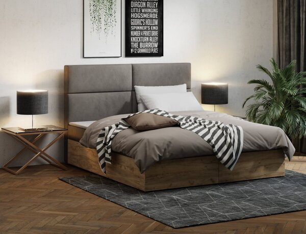 MD Kontinentální Boxspring postel NAOMI 140x200 výběr z barev KRONOS_31