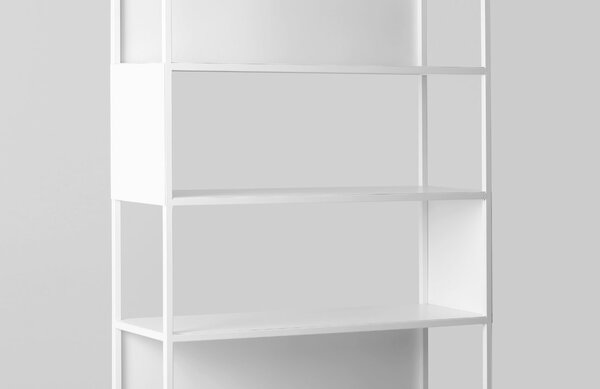 Nordic Design Bílý kovový regál Hypper II 100 x 180 cm