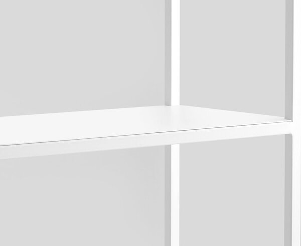 Nordic Design Bílý kovový regál Hypper 100 x 180 cm