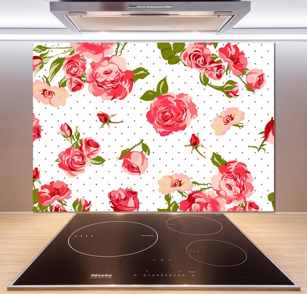 Skleněný panel do kuchyně Růže pl-pksh-100x70-f-62583976