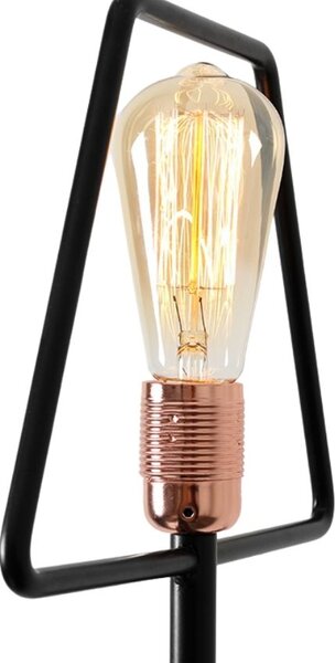 Nordic Design Černé kovové nástěnné světlo Jolita