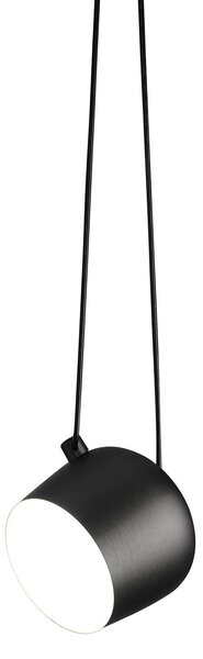 Flos F0090030 Aim, černé závěsné svítidlo pro připojení do stropní rozety, 16W LED 2700K, prům. 24,3cm