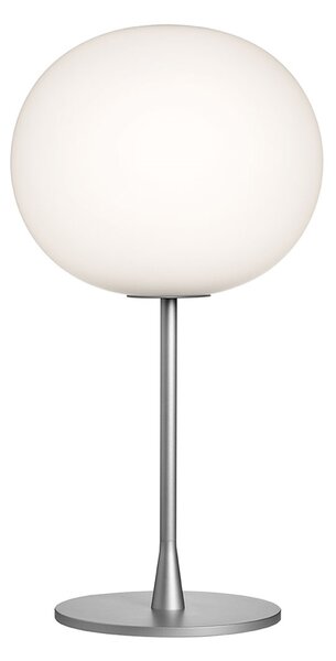Flos F3020000 Glo-Ball T1, stolní lampa z triplexového skla se stmívačem, stříbrná, 1x150W E27, výška 60cm