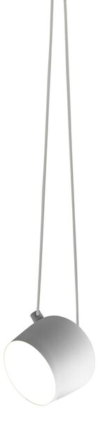 Flos F0095009 Aim small, bílé závěsné svítidlo pro připojení do stropní rozety, 12W LED 2700K, prům. 17cm